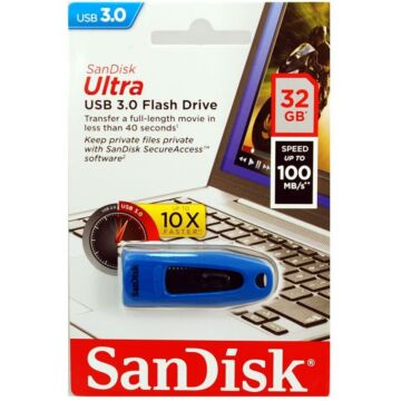 SANDISK CRUZER ULTRA PENDRIVE 32GB USB 3.0  Kék