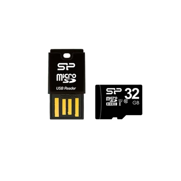 SPU2ATMREDEL105K  Silicon Power Key Kártyaolvasó + 32GB Micro SDHC memóriakártya 