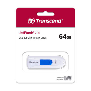 Transcend 64GB Jetflash 790 pendrive  Fehér  TS64GJF790W