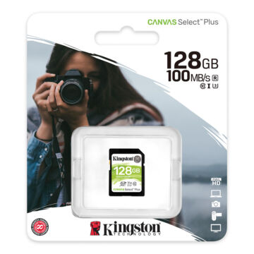 Kingston Canvas Select Plus (U1) 128GB SDXC V10 CL10  [100/85 MBps] SDS2/128GB