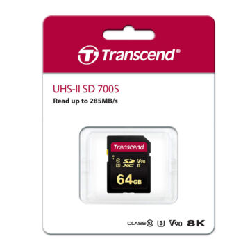 TS64GSDC700S Transcend 64GB SDXC 700S UHS-II Memóriakártya [285/180MBps] U3
