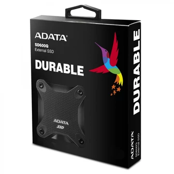 Adata 240GB Külső SSD SD600Q USB 3.1 Fekete