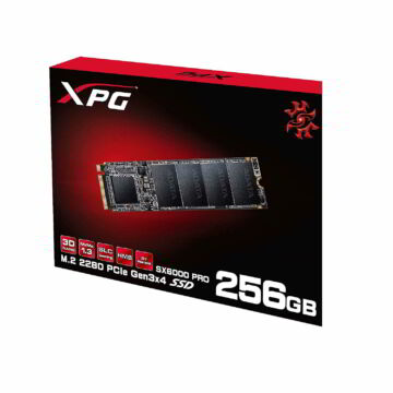 Adata XPG SX6000 PRO Belső SSD 256GB M.2 NVMe SSD 2280 PCIe Fekete