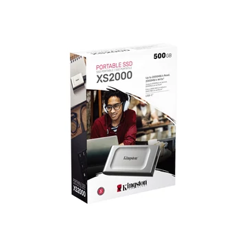 Kingston XS2000 külső SSD 500GB USB 3.2 Gen 2 Type-C - ezüst