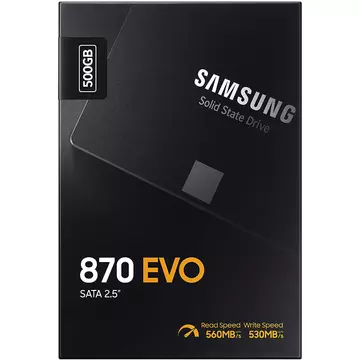 MZ-77E500B/EU  Samsung 870 EVO 500GB SSD Meghajtó [2.5&quot;/SATA3]