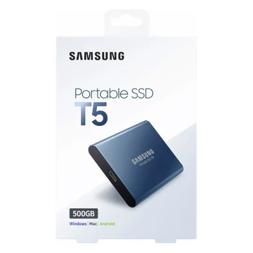MU-PA500B/EU SAMSUNG T5 500GB Külső SSD USB 3.2 Gen 2 Kék