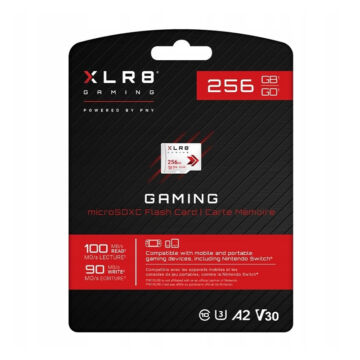 PNY 256GB Micro SDHC Memóriakártya Gaming XLR8 [100/90MB/s]