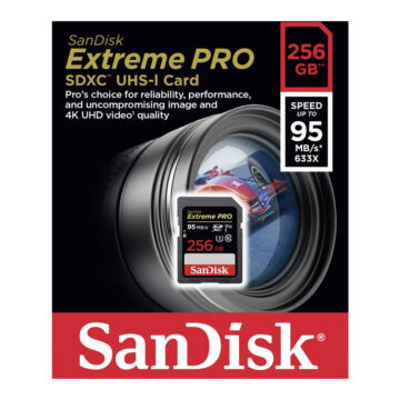 SanDisk Extreme Pro 256GB SDXC V90 UHS-II U3 Class 10 (300/260 MB/s)
