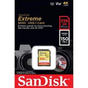 SanDisk Extreme 256GB SDHC [150/30MB/s] V30 UHS-I U3