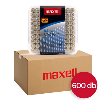 Maxell alkáli AA elem LR06 1,5V - 600 db