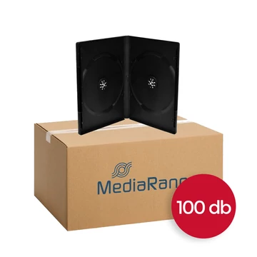MediaRange dupla DVD tok 14 mm - fekete (100 db)