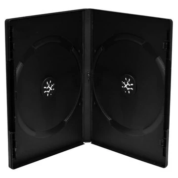 MediaRange dupla DVD tok 14 mm - fekete