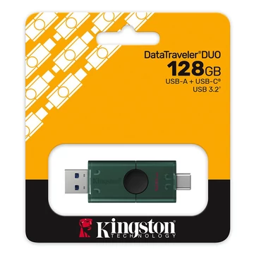 Kingston DataTraveler Duo G2 pendrive 128GB USB 3.2 (USB-A + USB-C) - zöld (DTDEG2/128GB)