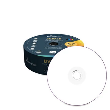 MediaRange DVD+R 16X nyomtatható felületű lemez - 25 db