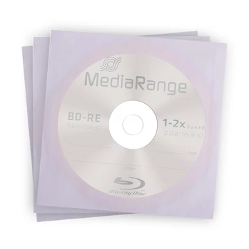 MediaRange BD-RE 2X 25 GB újraírható Blu-Ray lemez - papírtokban (1)