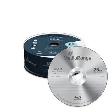 MediaRange BD-R Blu-Ray lemez 25 GB 6X - Cake (25)