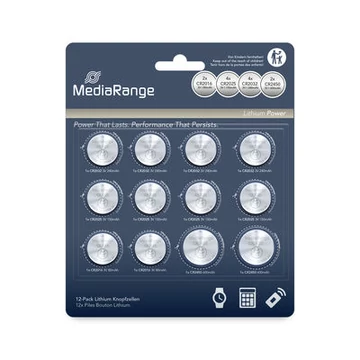 MediaRange Lithium gombelem készlet 12db