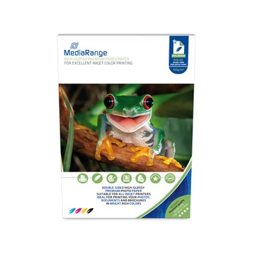 MediaRange MRINK108 A4 tintasugaras fotópapír kétoldalas magasfényű 160g 50db (D2253)