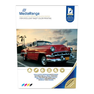 MediaRange Din A3 fényes fotópapír 200g 50 lap (MRINK109)