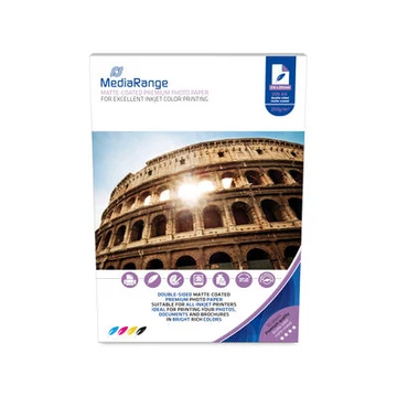 MediaRange MRINK112 A4 tintasugaras fotópapír kétoldalas matt 250g - 50 lap (D2449)