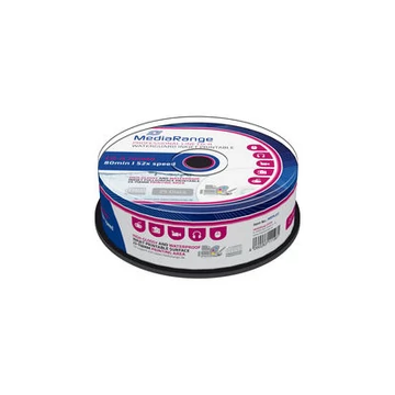 MediaRange CD-R 52X nyomtatható vízálló lemez 700MB - fehér (D1274)