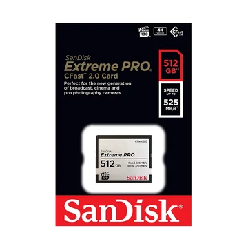 SanDisk Extreme PRO Compact Flash memóriakártya 512GB VPG-130 525 MB/s olvasási sebességgel