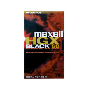 Maxell VHS HGXB Black Kazetta 60perc - 238526.01.EU