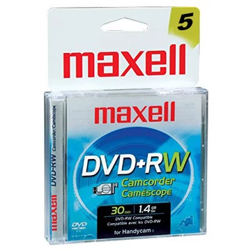 Maxell DVD+RW 1.4GB 8CM Mini Slim Case (5) - 276020.00.TW