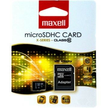 Maxell 4GB Micro SDHC Memóriakártya Class 10 + Adapter - 854715.00.TW