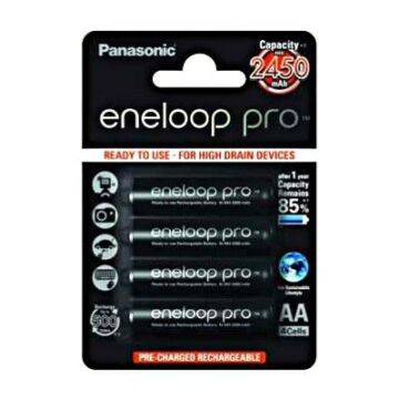 Panasonic Eneloop Pro R6/Aa 2500 mAh (4) Blister - BK-3HCDE-2BE