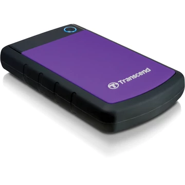 Transcend Storejet 25H3P 2TB Ext. HDD Külső Merevlemez 2.5'' USB 3.0, Sw Elite, Otb, Lila - TS2TSJ25H3P