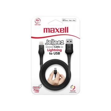 Maxell Jelleez Lightning kábel [1,2m] fekete