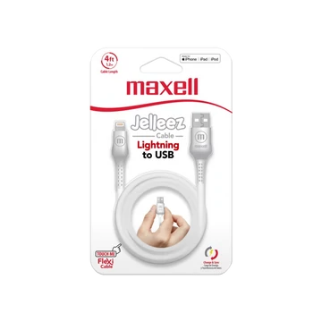 Maxell Jelleez Lightning kábel [1,2m] fehér