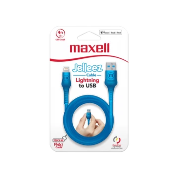 Maxell Jelleez Lightning kábel [1,2m] kék