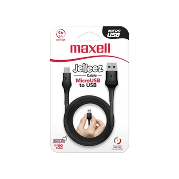 Maxell Jelleez Micro USB kábel [1,2m] fekete