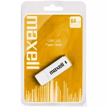 Maxell 64GB Pendrive USB 2.0 - White - 854750_00_GB