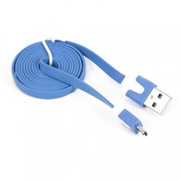 Omega Ouamcbl USB 2.0 - Micro USB Töltőkábel Tablethez És Okostelefonokhoz 1M Kék 41857 - OUAMCBL