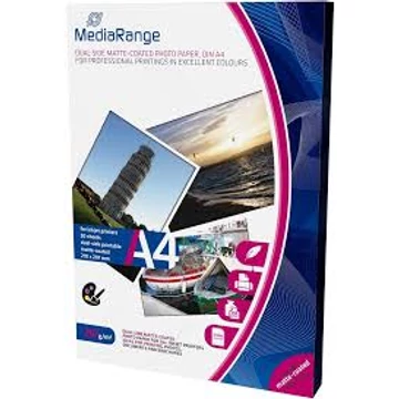 Mediarange MRINK112- Paper A4 Ink Dual-Matt 250 g,(50) - MRINK112