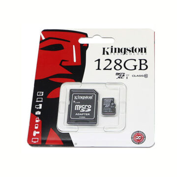 Kingston 128GB Micro SDXC Memóriakártya UHS-I U1 Class 10 + Adapter (45/10 Mb/S) (SDC10G2/128GB) - SDC10G2_128GB