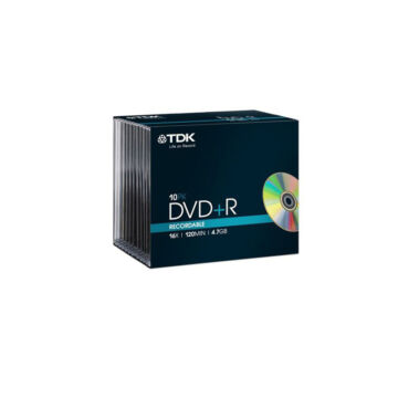 TDK DVD+R 4,7GB 16X Normál Tokban (10) - D2519