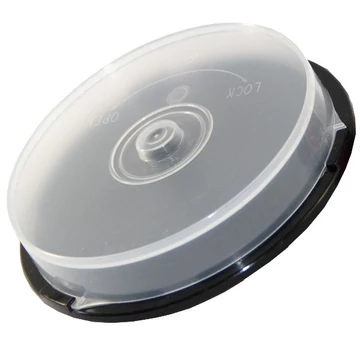 Cake Box 10 CD/DVD/Blu-Ray tároló henger 10 lemezhez - fekete (Box40)