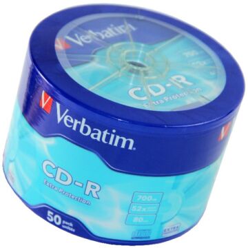 Verbatim CD-R 52X Lemez - Shrink (50) - 43787