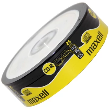 Maxell CD-R 52X lemez 700MB 80 perc - Shrink (25)