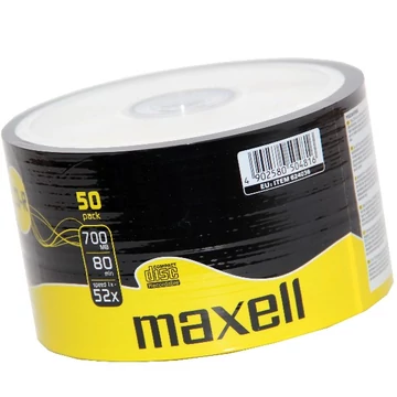 Maxell CD-R 52X lemez 700MB 80 perc - Shrink (50 db) (D146)