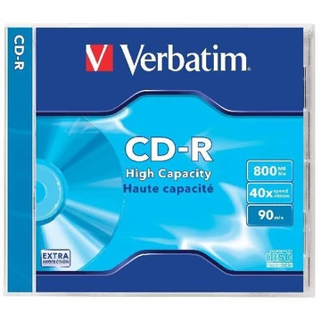 Verbatim CD-R 40X 800MB lemez normál tokban (1)