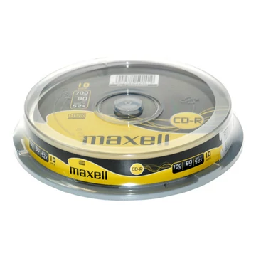 Maxell CD-R 52X lemez 700MB - 10db cake (D1489)