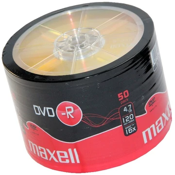Maxell DVD-R 16X lemez 4,7 GB - Shrink (50)