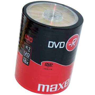 Maxell DVD-R 16X lemez 4,7 GB 120 perc - Shrink (100)