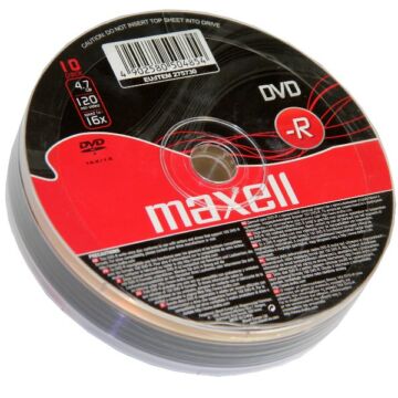 Maxell DVD-R 16X Lemez - Shrink (10) - 275730_40