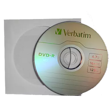Verbatim DVD-R 16X Lemez - Papírtokban (10) - 43522_P